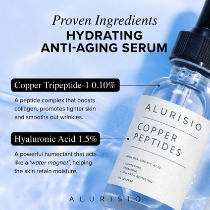 (GHK-Cu) Copper Peptides + Hyaluronic Acid Serum